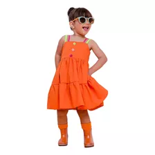 Vestido Luxo Colorido Moda Infantil Mini Diva Fresquinho