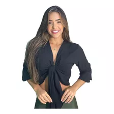 Cropped Feminino Com Manguinha Soltinho Confortavel Multform