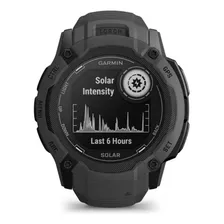 Smartwatch Garmin Instinct 2 2x Solar 1,1 , Capa De Polímero Cinza De 50 Mm, Malha De Silicone E Moldura De Polímero Cinza