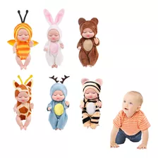 6 Peças, Mini Bonecas De Renascimento Adormecido, Brinquedos