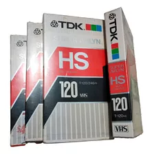 Fita Video Vhs Hs T-120 Tdk Sup Avilyn - Nova Lacrada