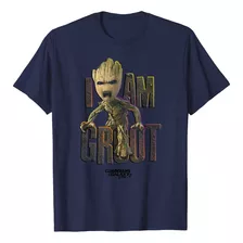 Guardians Vol2 I Am Groot Camiseta Con Gráficos Verde Kelly