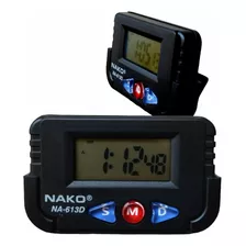 Mini Relógio De Mesa Digital Despertador Calendário De Mesa