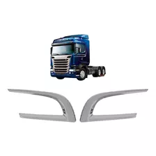 Capa Cromada Entrada Ar Grade Scania G/r 2014 2015 2016 2017