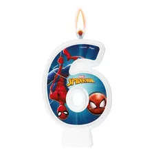 Vela 6 Anos Decoração Homem Aranha Festa