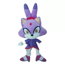 Sonic The Hedgehog Morado Peluche Muñeca Cumpleaño Regalo E