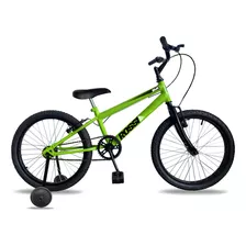 Bicicleta Infantil Aro 20 + Rodinha Masculina Passeio Cross 