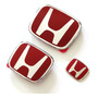 Emblema Honda Rojo Para Volante De Civic 2006 Al 2011 8vagen