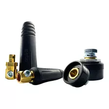 Kit Conector Macho E Femea 9mm Para Inversora De Solda