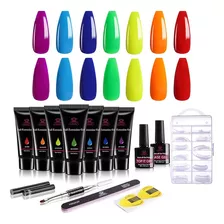 ~? Makartt 30ml Poly Nail Gel Kit Rainbow Color Builder Nail