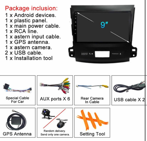 Radio Andorid Carplay 2+32 Mitsubishi Outlander 2008-2015 Foto 6