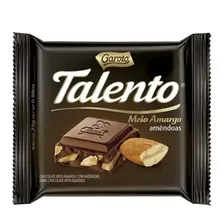 Chocolate Talento Meio Amargo E Amêndoas 12un 90g Garoto