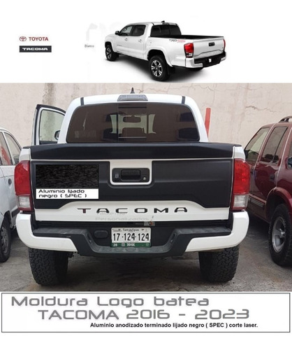 Letras Logotipo Tapa Batea (caja) Toyota Tacoma 2016 - 2023 Foto 4