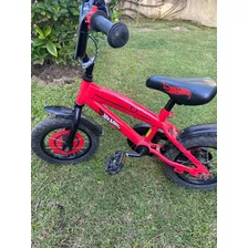 Bicicleta Hot Wheels Rodado 12 Con Ruido De Moto