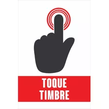 Cartel Pvc Toque Timbre