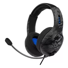 Pdp Lvl50 Stereo Gaming Headset Black Camo Com Fio Ps4 Ps5
