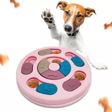 Brinquedo Interativo Para Cães Tabuleiro Porta Petisco Pets Cor Rosa