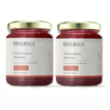 Cera Para Depilar Costanza Tipo Española Zona De Depilación Facial Corporal Sabor Frutos Rojos Sin Uso De Bandas 2 Frascos De 180g