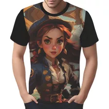 Camisa Camiseta Tshirt Estampa Pirata Alto Mar Navios Hd 2