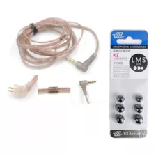 Cable Kz Pin C Con Mic Kz Zsn/pro/x Zs10 Pro + Almohadillas