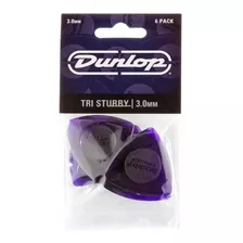 Uñetas De Guitarra Y Bajo Dunlop Tri Stubby 3.0 Pack De 6