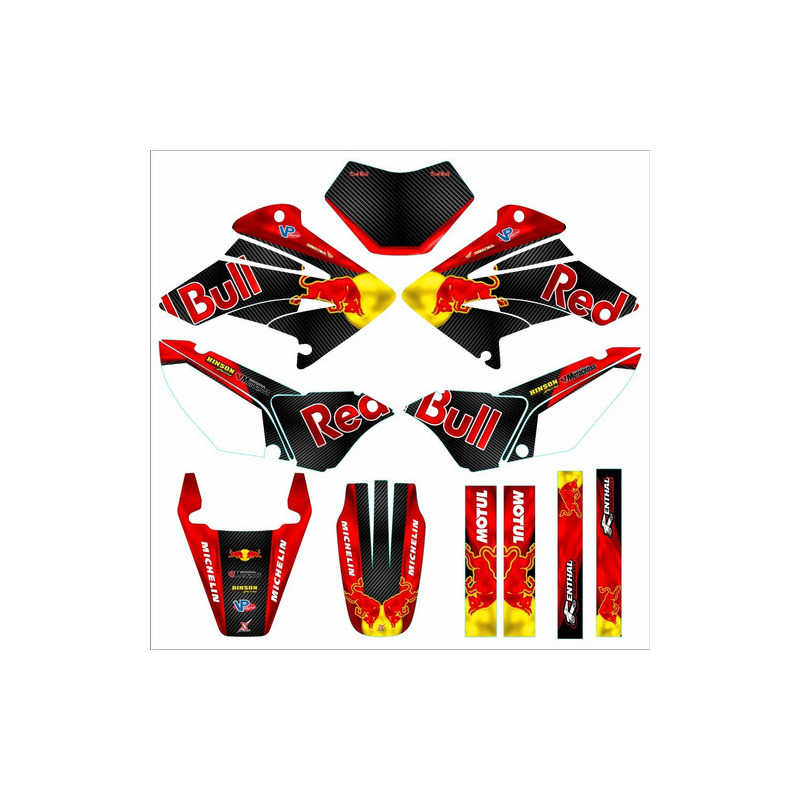 Kit Gráfico Adesivo Crf 230 0,20mm Moto Trilha Preto 2018