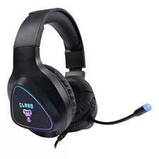 Headset Gamer Led Rainbow Mount Cl-hm709 Preto Clanm