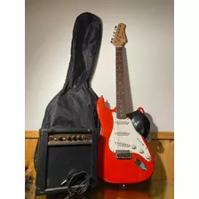 Guitarra Eléctrica Maxtone + Amplificador