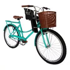 Bicicleta Aro 26 Cadeirinha Dianteira S/ Marcha Feminina