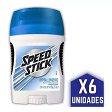 Desodorante En Barra Speed Stick Hipoalergénico 50g Pack X6