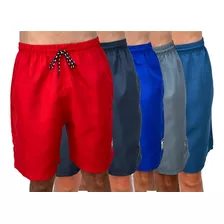 Kit 5 Bermudas Shorts Masculinas Academia Esportiva Treino