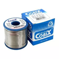 Solda Estanho 60x40 1mm C/ Fluxo Ra (t2) Rolo 500g Cobix