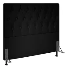 Cabeceira Cama Box Casal 140cm D10 Topázio Corano Preto - Mp