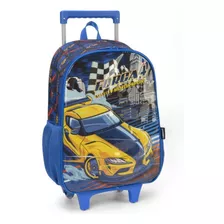 Mochila De Carrinho Carro Forca 4 Azul