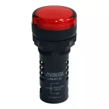 Sinaleiro Led 22mm 24vcc/vca Vermelho L20-ar-7r Metaltex