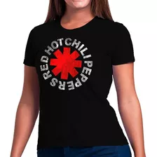 Blusa Feminina Camiseta Baby Look Red Hot Banda Rock