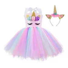 Vestido De Unicornio Con Lentejuelas Para Niñas, Vestido Tut