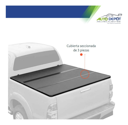 Tapa Triptica Aluminio Toyota Tundra Doble Cabina 2023 Foto 4