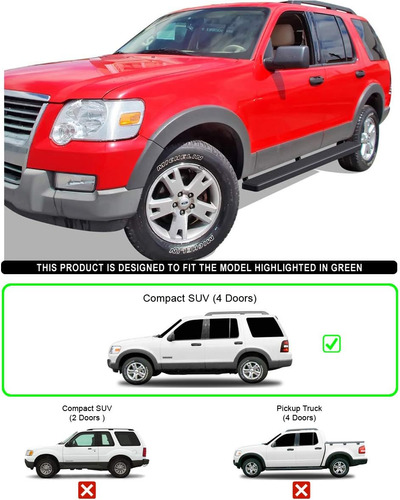 Estribos Compatibles Con Ford Explorer 2006-2010 De 4 Puerta Foto 6