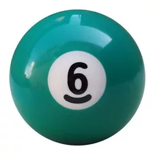 Bola Numero 6 Numerada Bilhar Sinuca Snooker 54mm Nova