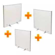 3 Panel Placa Calefactor Electrico 500w Bajo Consumo Con Pie