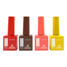 Kit 4 Esmalte Em Gel Bella Rosa 15ml Nail Promoção Original