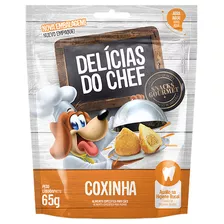 2 Unidades Petisco Delicioso Cães Snacks Sabor Coxinha 65g 