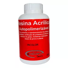 Resina Acrílica Auto Polimerizante 225gr Rosa Ou Incolor 