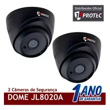 Kit 2 Câmera Black Interna Full Hd Dome Lente 2.8mm Jlprotec