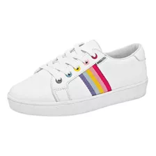 Moramora Tenis Urbano Mujer Blanco Multicolor, Cód 101848-1