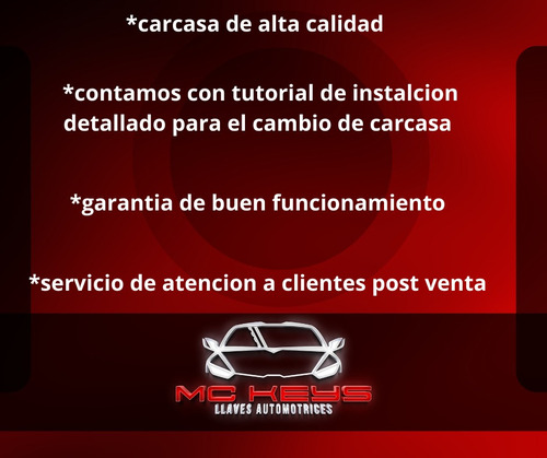 Carcasa Llave Chevrolet  Trax Spark Tornado Colorado 2 B Foto 2