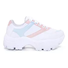 Tenis Feminino Blogueira Chunky Dad Sneakers Plataforma Pra