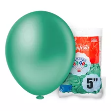 Balão Bexiga Liso Diversas Cores 5 Polegadas Pct C/ 50 Un Cor Verde-menta Cinza