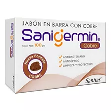 Jabon Sanigermin Cobre. 100 Grs Antibacteriano Antiseptico